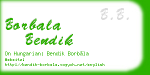 borbala bendik business card